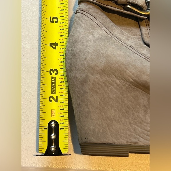 Napoleoni Womens  Gray Suede Knee High Boots Size 39‎ (8.5 US) Made In Italy - Picture 9 of 12